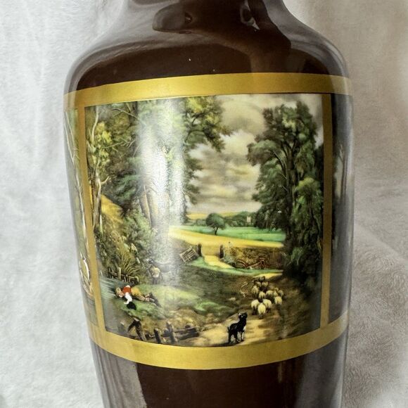 Gerold Porzellan Tettau Bavaria Vase 12" Scenic West Germany - Picture 5 of 7
